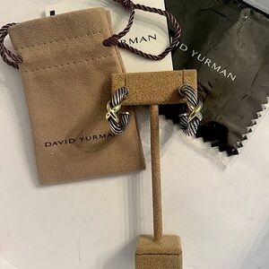David Yurman X Cable small hoop